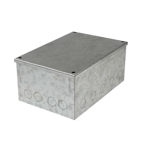 galvanised adaptable box with knockouts